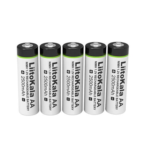 LiitoKala 2PCS Liitokala Ni-MH 1.2V AA 2500mAh Rechargeable Battery For ...