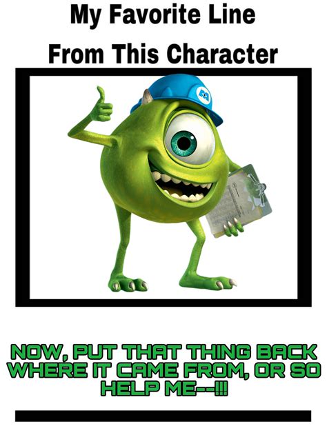 Monsters Inc Mike Wazowski Quotes