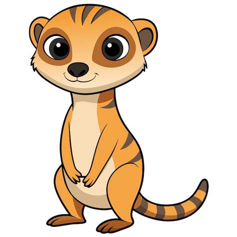 A cartoon drawing of a tiger shaped animal with a white background ...