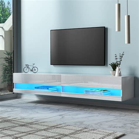 Wall Mounted Tv With Tv Stand at Eve Collie blog
