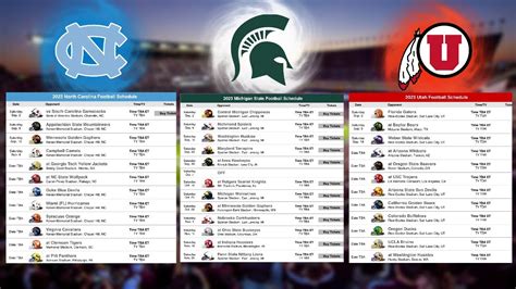 Michigan State 2025 Football Schedule