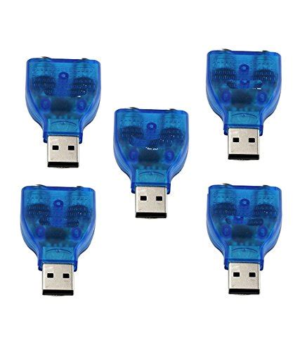 Trackswipe Usb To Dual PS2 Converter USB Cable (Blue) : Amazon.in ...
