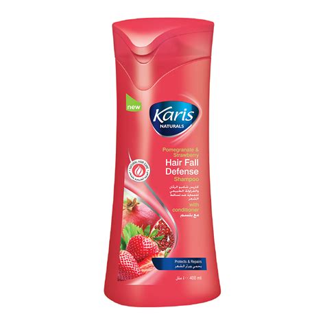 Pomegranate & Strawberry Hair Fall Defense Shampoo – Karis Naturals