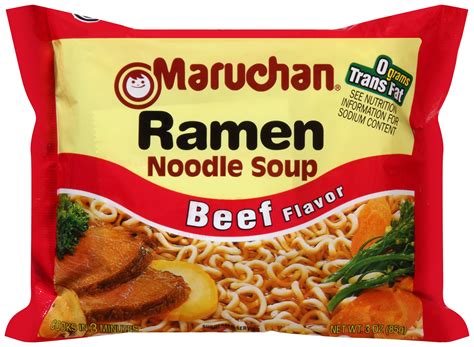 Maruchan Beef Flavor Ramen Noodle Soup, 3 oz (12 packs) - Walmart.com