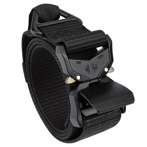 Buy MOZETO Belt for Men 1.5" Nylon Combat Work Emt Heavy Duty Belt with ...