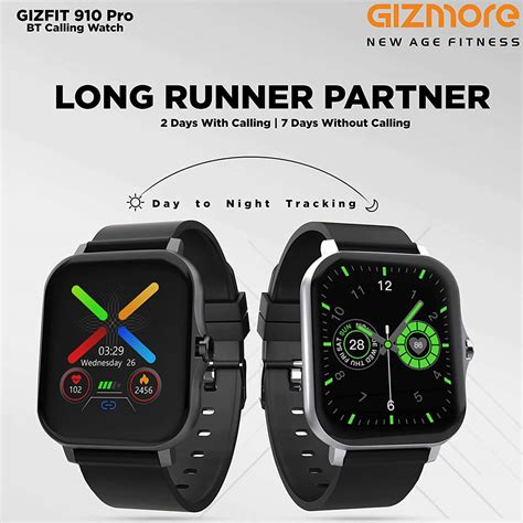 Buy GIZMORE GIZFIT 910 PRO BLUETOOTH CALLING SMARTWATCH WITH AI VA ...