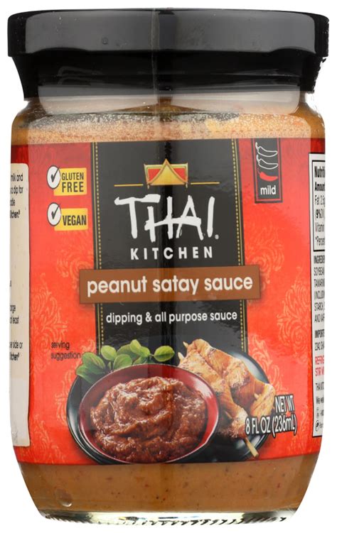 Asian Creations Thai Kitchen Peanut Satay Sauce, 8 Fl. Oz - Walmart.com