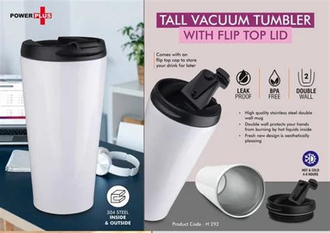 Vacuum Flask - H292 Tall Vacuum Tumbler With Flip Top Lid Trader ...