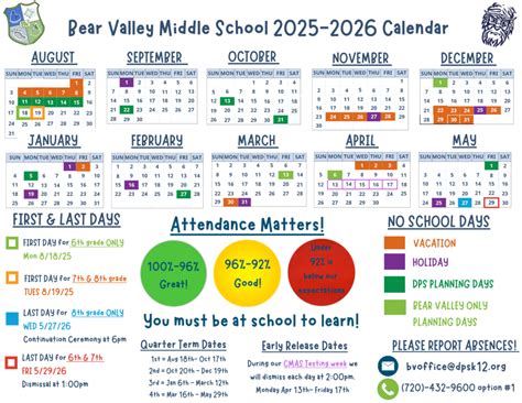 Bear Valley International School » 2025-2026 Calendar