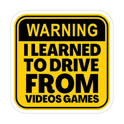 Warning I Learned TO Drive Sticker – sticckiz.com