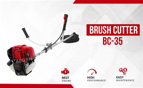 AEGON Petrol Brush Cutter 35CC 4 Stroke | Grass Cutter Machine with 3 ...