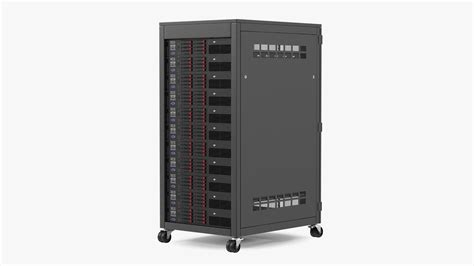 Floor Standing Full Server Rack Black 3D | 3D Molier International