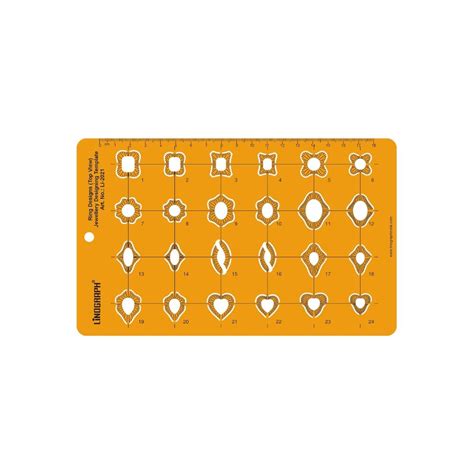 LINOGRAPH, Stencil - JEWELLERY RING DESIGN TEMPLATE. – OXFORD stationers