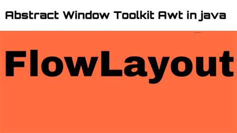 Image result for Abstract Window Toolkit Java GUI Programming