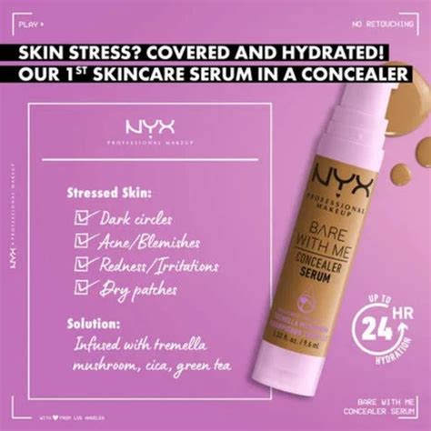 Bare with Me Concealer Serum Medium-Coverage and Hydrating - NYX ...