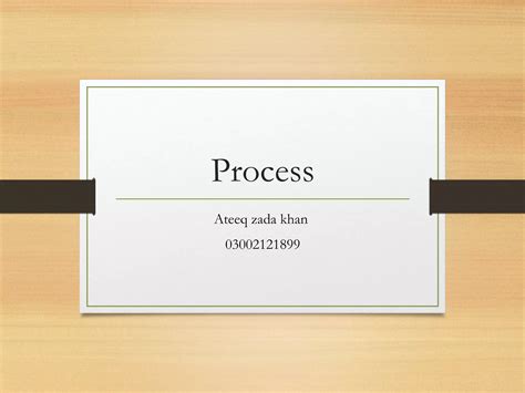 Process of operating system | PPT