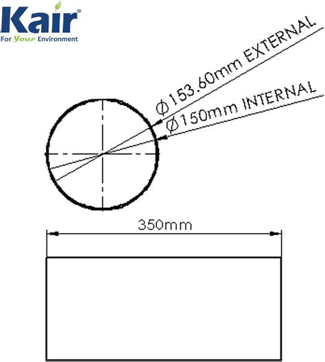Kair Plastic Ducting Pipe 150mm - 6 inch / 350mm India | Ubuy