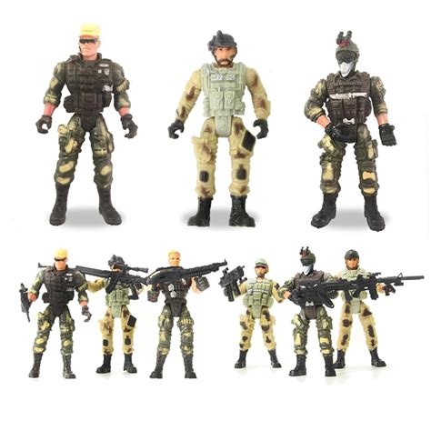 Buy LYLA 6pcs American Military Soldier Warrior Movable Joint Figure ...