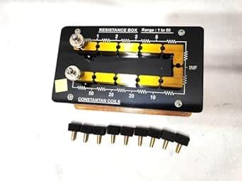 Resistance Box 1 to 10 Ohms - Brass Blocks - Plug Type - Teak Wood Case ...