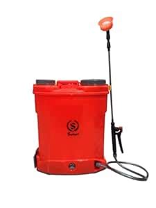 S Safari Knapsack 20L Battery Operated Double Pump Sprayer (12V/12AH) I ...