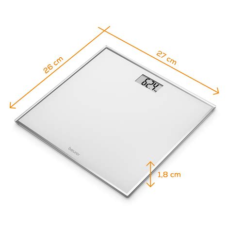 GS 120 Glass Bathroom Scale – Beurer India