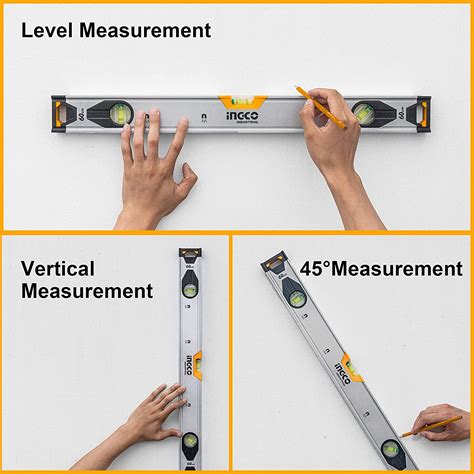 INGCO Measuring Tools Spirit level with powerful magnets HSL38060M