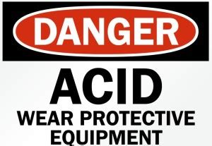 RLDigitalUnits DANGER ACID WEAR PROTECTVE EQUIPMENT SIGN BOARD ...