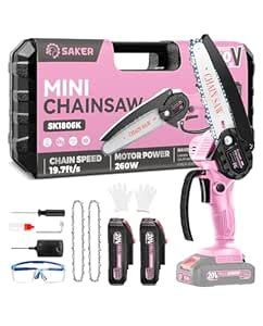 Saker Mini Chainsaw|6 Inch Chainsaw[2025 Upgraded]|Mini Cordless ...