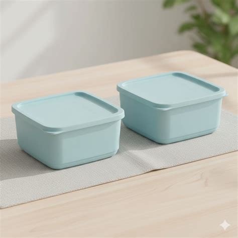 Tupperware Cubix 650ml Storage Set of 4 - Space-Saving Cube Containers ...