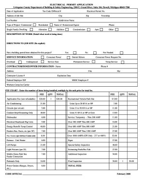2018-2025 Form MI Electrical Permit Application - Livingston County ...