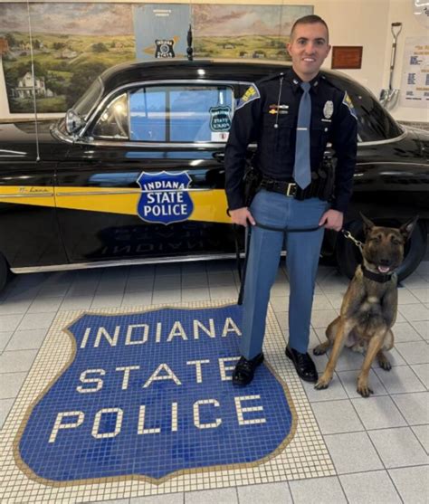ISP Jasper and Evansville Posts welcome new Patrol K-9 officers