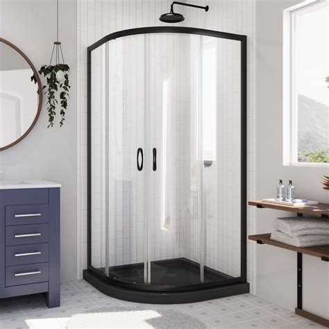 Buy DreamLine Prime 36 in. x 36 in. x 74 3/4 in. Corner Sliding Shower ...
