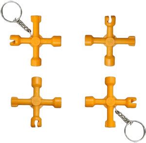Sparesdeal Triangle Key 4 Way Multikey for Cabinet, Meter box, CNC ...