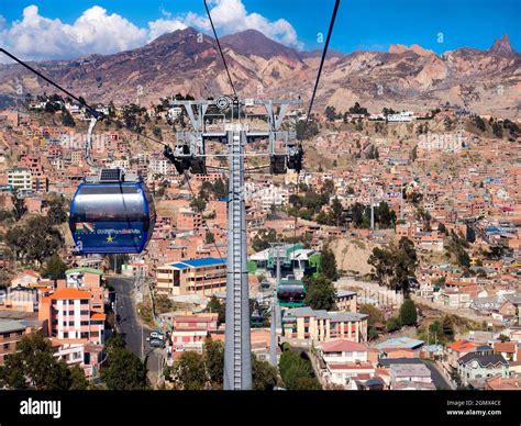 La Paz, Bolivia - 19/20 May 2018 At an elevation of roughly 3,650 m ...