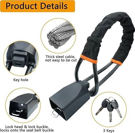 Alaska Anti-Theft Car Security Car Steering Wheel Lock with Seat Belt ...