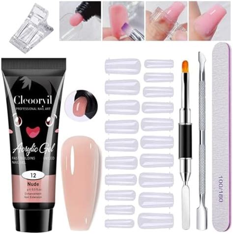 Poly Nail Gel Extension Kit for Builder Gel UV Nail Art Kit, Nail ...