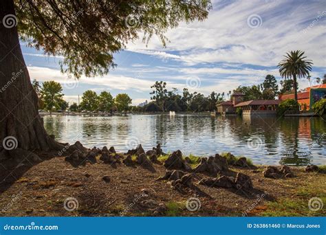 A Gorgeous Autumn Landscape at Lincoln Park with a Lake Surrounded by ...