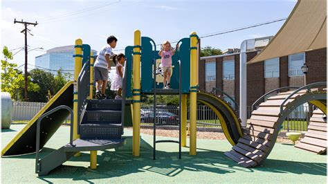 Jennie Dean Park - Colorful Playground Towers