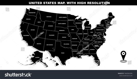 Image result for High Resolution Us State Map