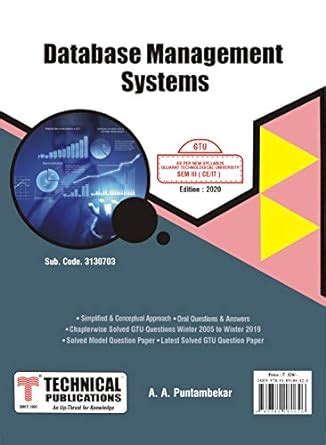 Database Management Systems for GTU 18 Course (III - CE/CSE/IT/ICT ...