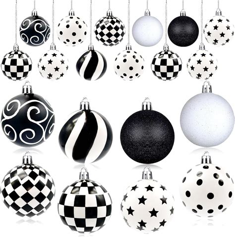 Amazon.com: Soaoo 4 Pcs 4 Inch Large White Christmas Balls Ornaments ...