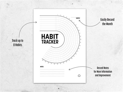 Minimalist Habit Tracker PRINTABLE // Monthly Habit Tracking & - Etsy India