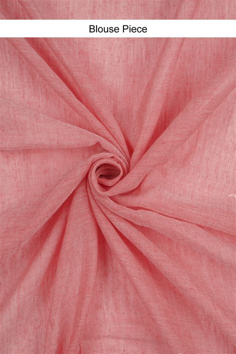 Teejh Sunset Pink Mulmul Saree