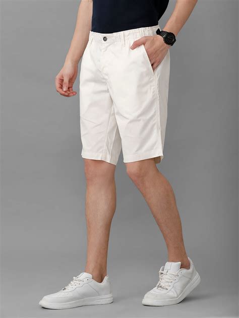 Men 100% Combed Cotton Golf Boxer Shorts OffWhite GS2