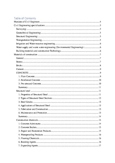 Introduction to Civil Engineering- Unit-I - Table of Contents Mandate ...