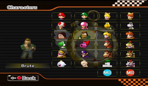 Mario Kart Wii Characters Nintendo Wii Super Mario Kart Bros Game