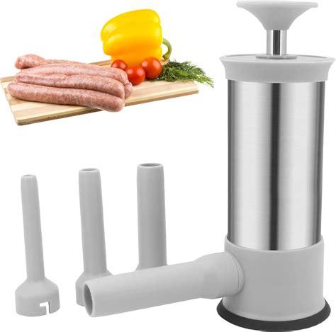 Seahelms Sausage Stuffer Maker, Meat Filling Manual Machine Maker Kit ...