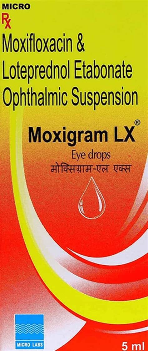 Moxigram Lx Bottle Of 5ml Eye Drops: Uses, Side Effects, Price & Dosage ...