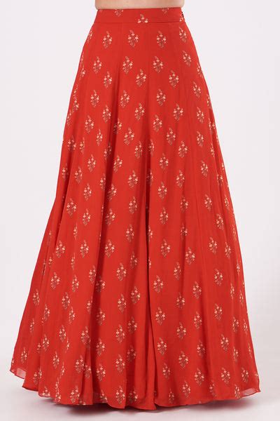 RANIA LEHENGA SET RED – Sana Barreja