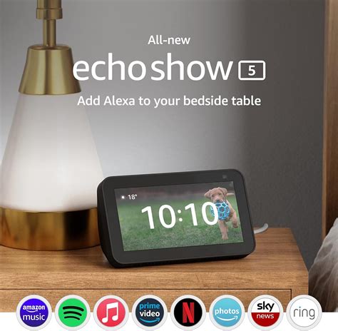 All-new Echo Show 5 | 2nd generation (2021 release), smart display with Alexa and 2 MP camera ...